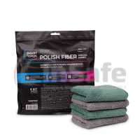 Салфетка микрофибра ультрамягкая Polish Fiber, 40х40, 3 шт, 160322, Smart Open